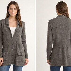 Premise Button Front Cardigan – Gray – Size Small